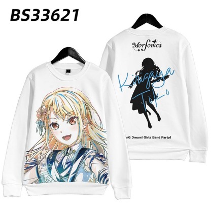 BanG Dream Morfonica 動漫周邊 秋冬潮流寬鬆休閒連帽T