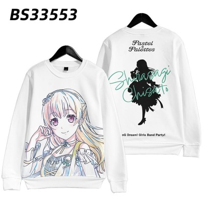BanG Dream 動漫周邊 秋冬潮流寬鬆休閒連帽T