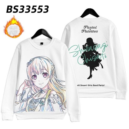 BanG Dream 動漫周邊 秋冬潮流寬鬆休閒連帽T