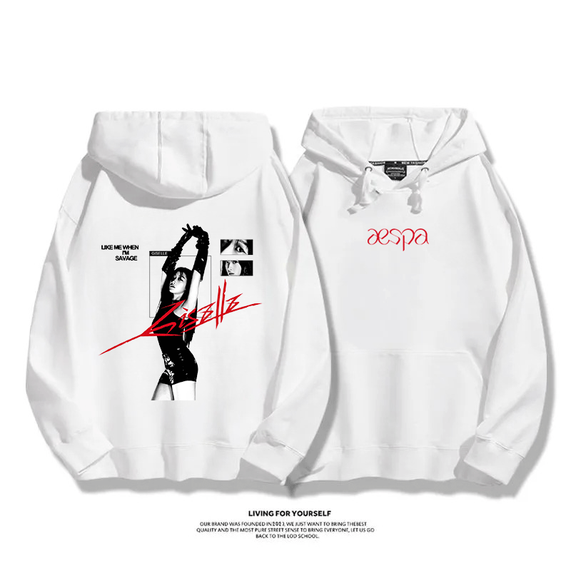 Aespa SYNK 2025秋冬新款 親子情侶男女連帽衛衣