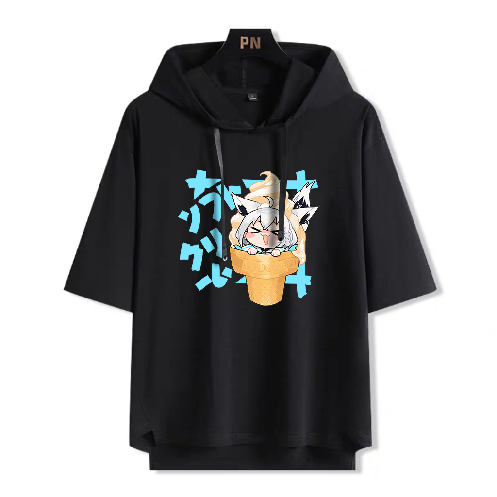 Hololive連帽短袖T恤