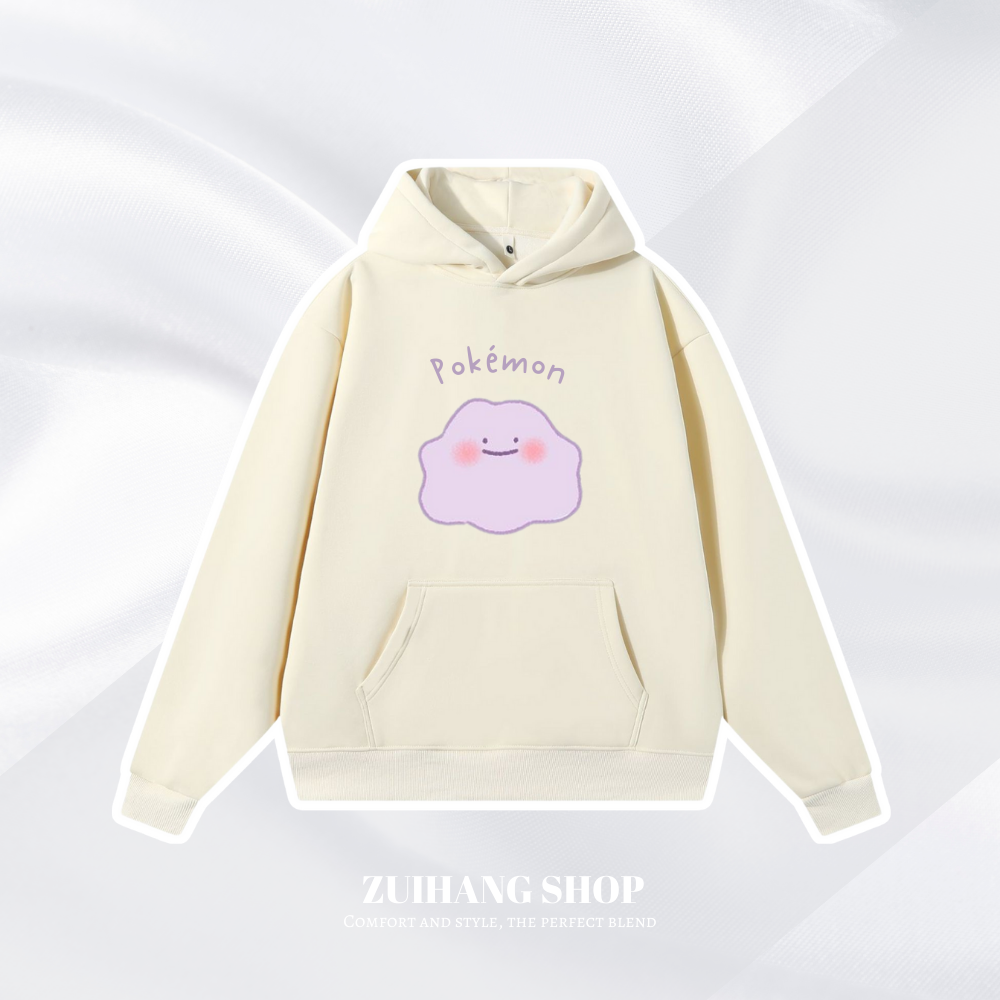寶可夢Q版新款 親子情侶男女款連帽衛衣-ZUIHANG SHOP