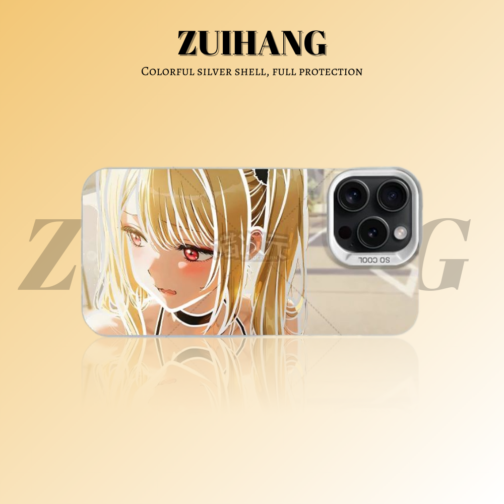 戀上換裝娃娃彩銀線條漸變防摔手機殼-ZUIHANG SHOP