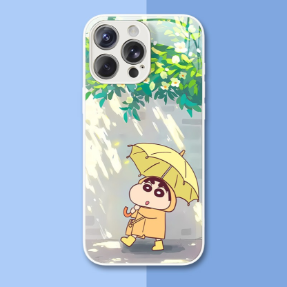 蠟筆小新新款高清全包防摔玻璃殼-ZUIHANG SHOP