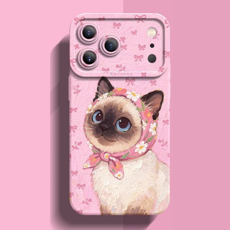 頭巾貓咪液態矽膠全包防摔軟殼