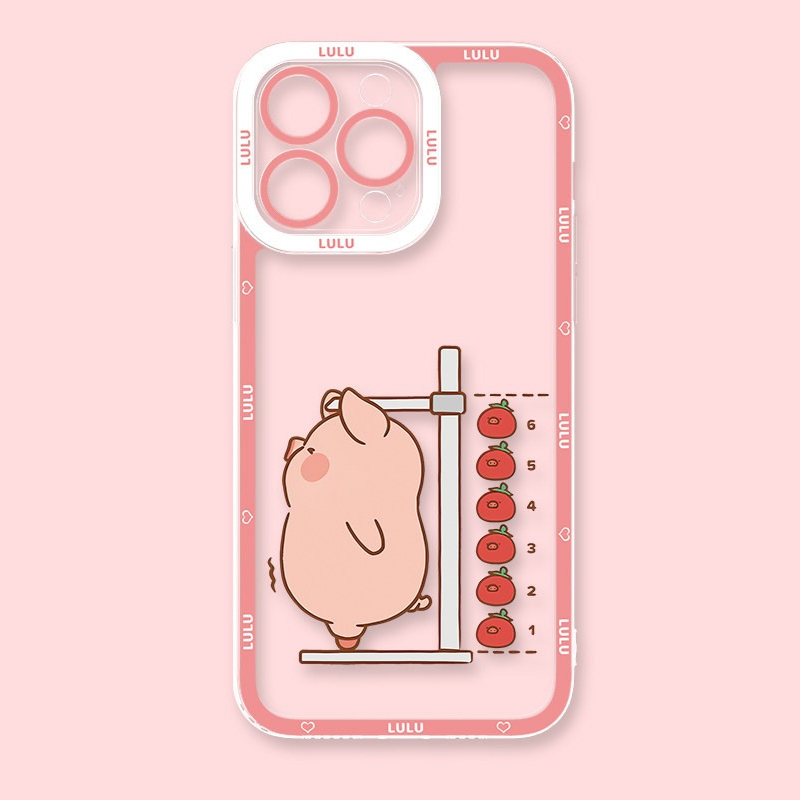 罐頭豬LuLu天使眼透明防摔軟殼