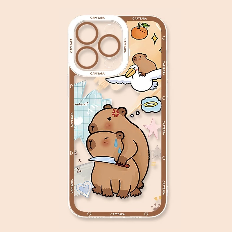 卡皮巴拉天使眼透明防摔軟殼-ZUIHANG SHOP