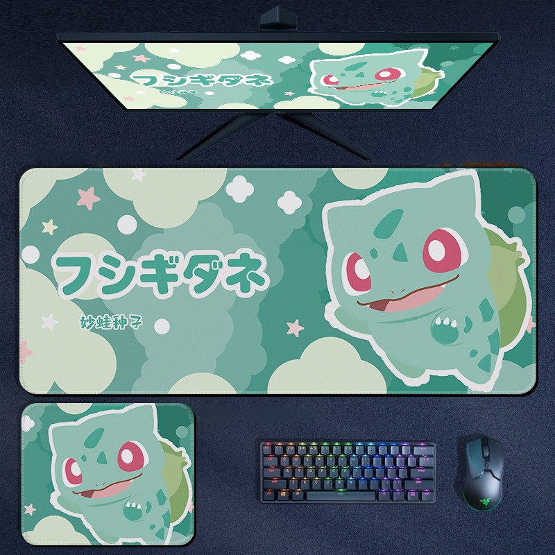 寶可夢 Pokémon 超大滑鼠墊｜加厚電競遊戲桌墊