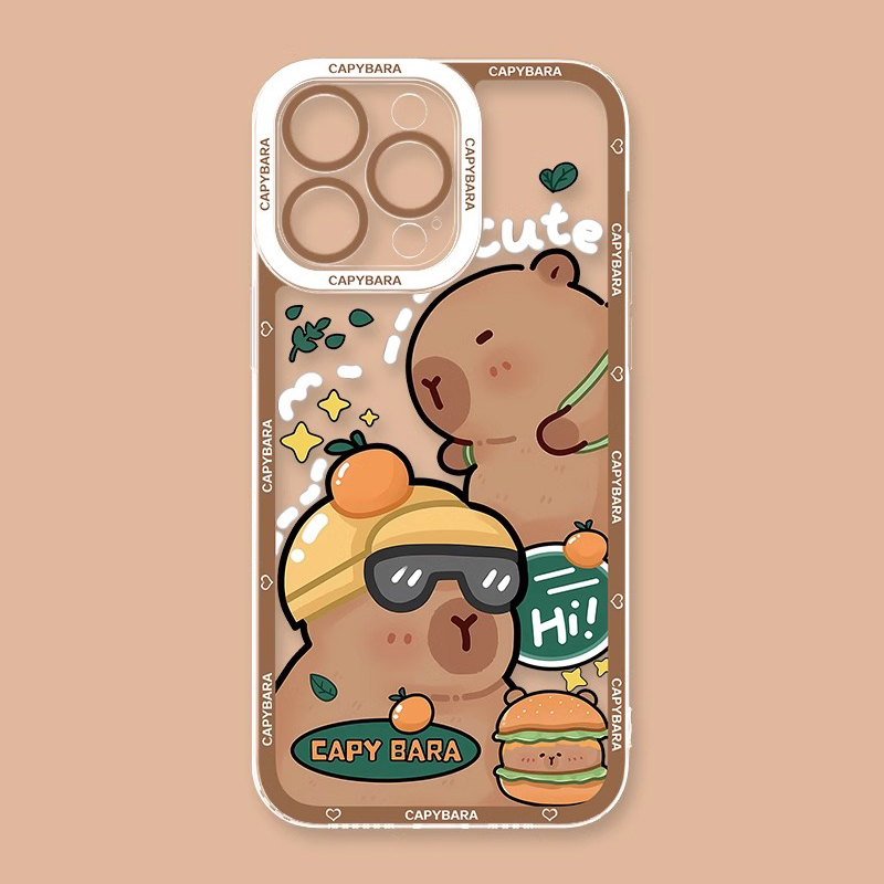 卡皮巴拉天使眼透明防摔軟殼-ZUIHANG SHOP