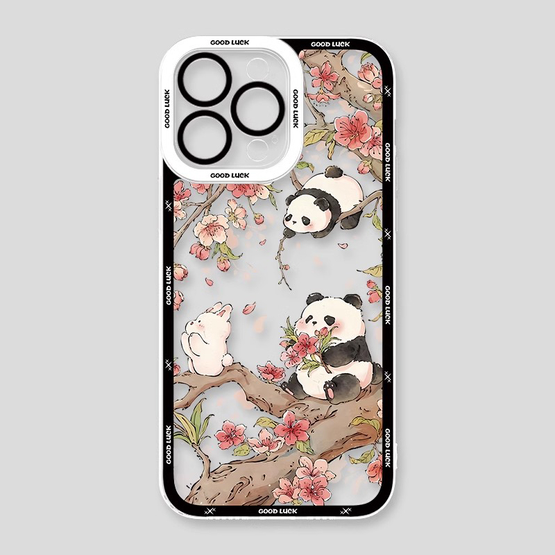 熊貓兔子天使眼透明防摔軟殼-ZUIHANG SHOP