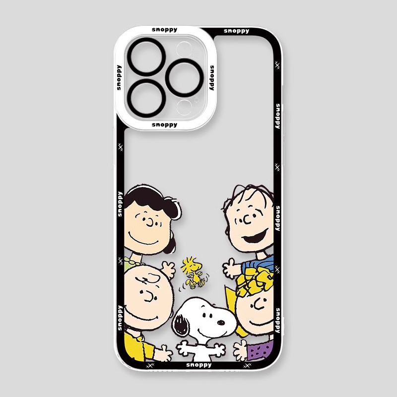 Snoopy史努比天使眼透明防摔軟殼