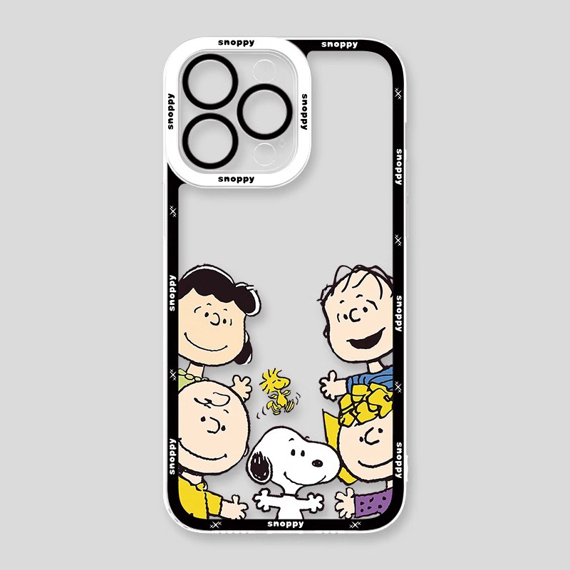 Snoopy史努比天使眼透明防摔軟殼