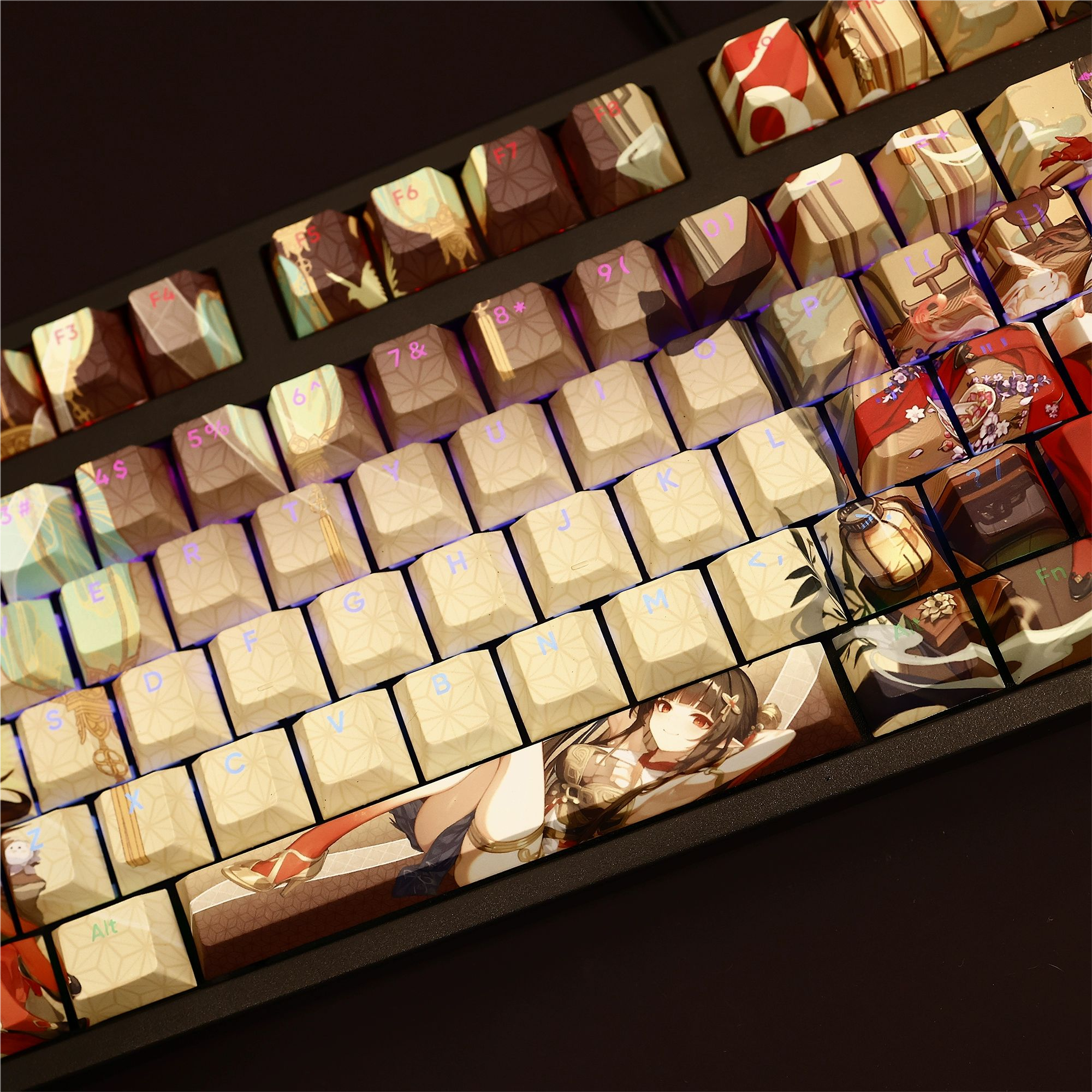 靈砂透光RGB108鍵標準配列衛星軸鍵帽-ZUIHANG SHOP