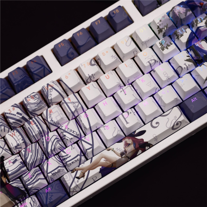 翡翠透光RGB108鍵標準配列衛星軸鍵帽