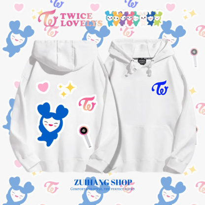 Twicelovely新款 親子情侶男女款連帽衛衣-ZUIHANG SHOP