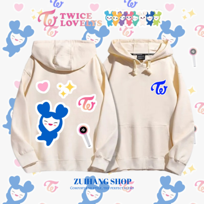 Twicelovely新款 親子情侶男女款連帽衛衣-ZUIHANG SHOP