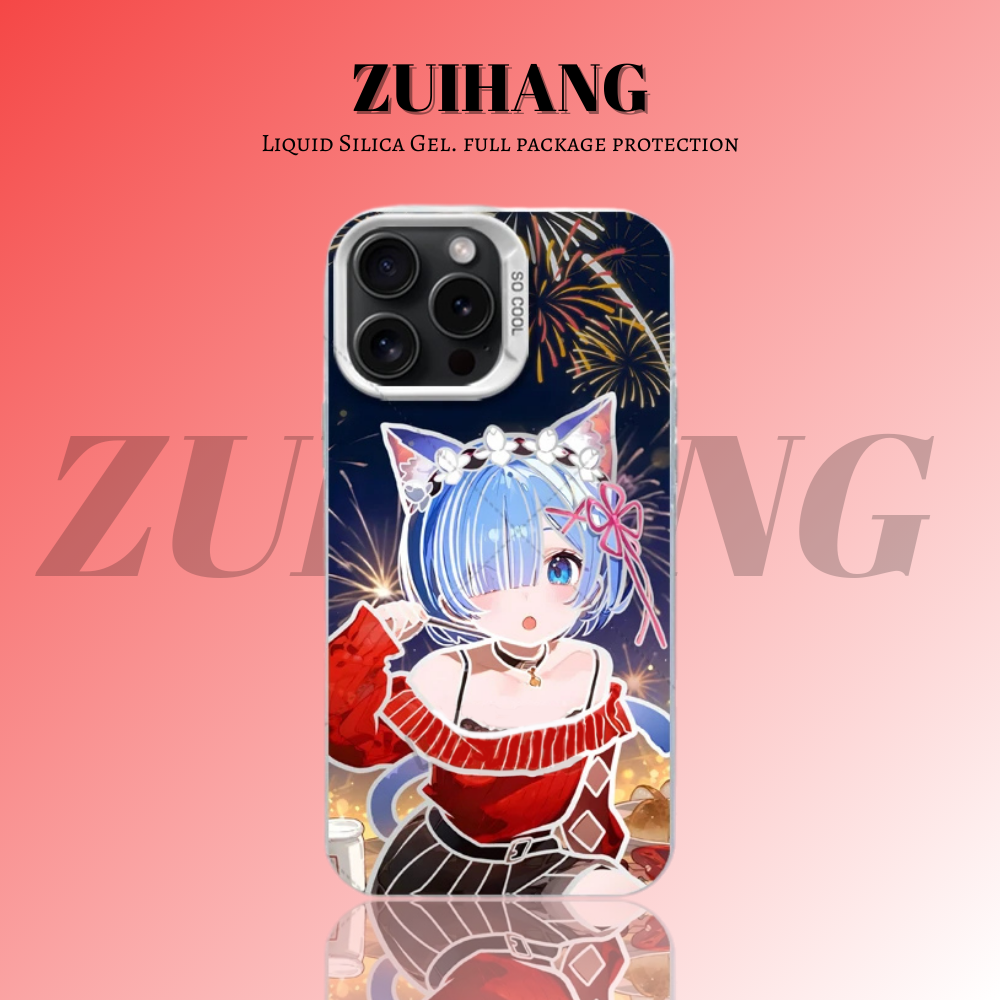 Re:Zero 彩銀線條漸變防摔手機殼-ZUIHANG SHOP