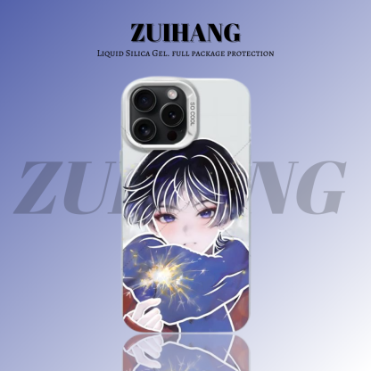 原神彩銀線條漸變防摔手機殼-ZUIHANG SHOP