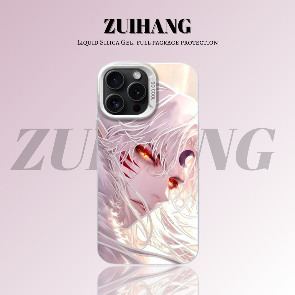犬夜叉彩銀線條漸變防摔手機殼-ZUIHANG SHOP