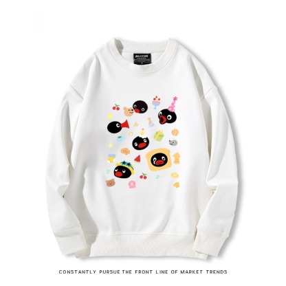 企鵝pingu 秋冬新款 親子情侶裝圓領長袖