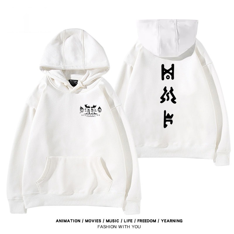 暗黑破壞神 秋冬新款 親子情侶裝連帽衛衣