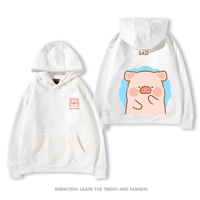 罐頭豬LULU 2025秋冬新款 親子情侶裝連帽衛衣