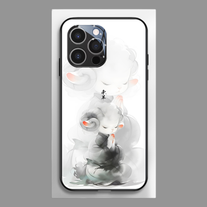 水墨十二生肖新款高清全包防摔玻璃殼-ZUIHANG SHOP