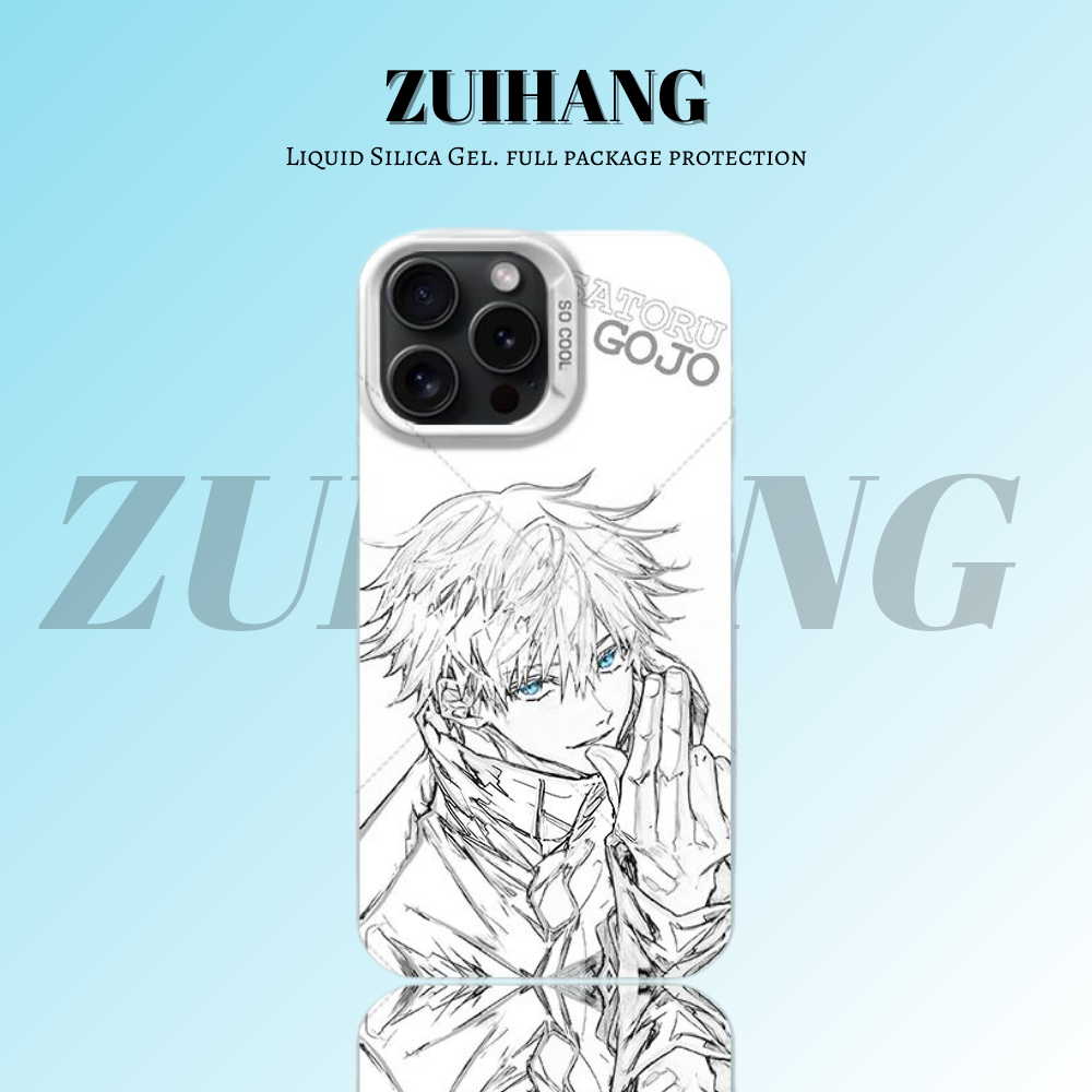 咒術迴戰彩銀線條漸變防摔手機殼-ZUIHANG SHOP