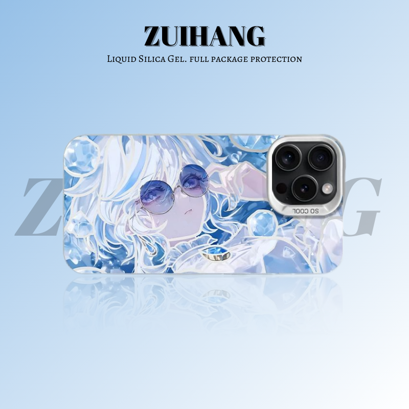 原神彩銀線條漸變防摔手機殼-ZUIHANG SHOP