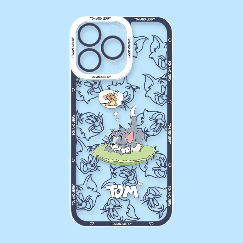 湯姆貓與傑利鼠天使眼透明防摔軟殼-ZUIHANG SHOP