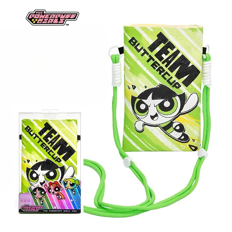 飛天小女警多巴胺包 花花泡泡毛毛斜挎包