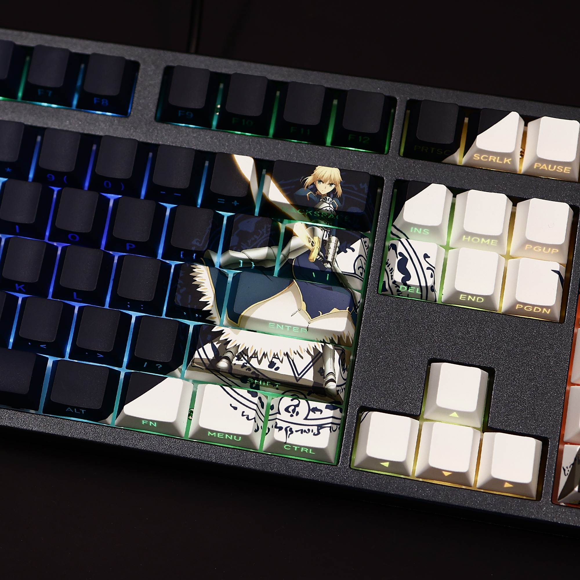 Saber透光RGB108鍵標準配列衛星軸鍵帽-ZUIHANG SHOP