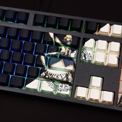 Saber透光RGB108鍵標準配列衛星軸鍵帽-ZUIHANG SHOP