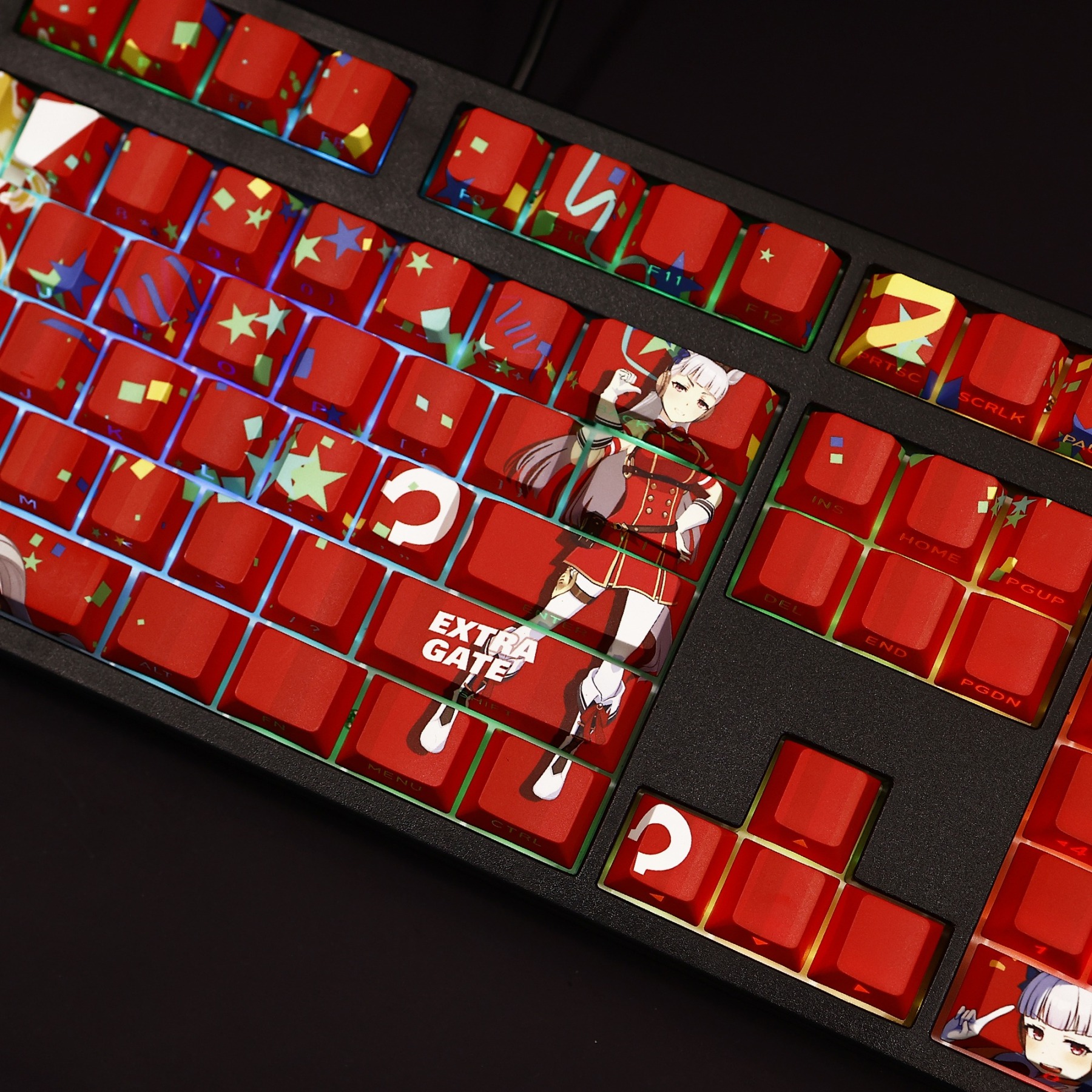 黃金船賽馬娘透光RGB108鍵標準配列衛星軸鍵帽-ZUIHANG SHOP