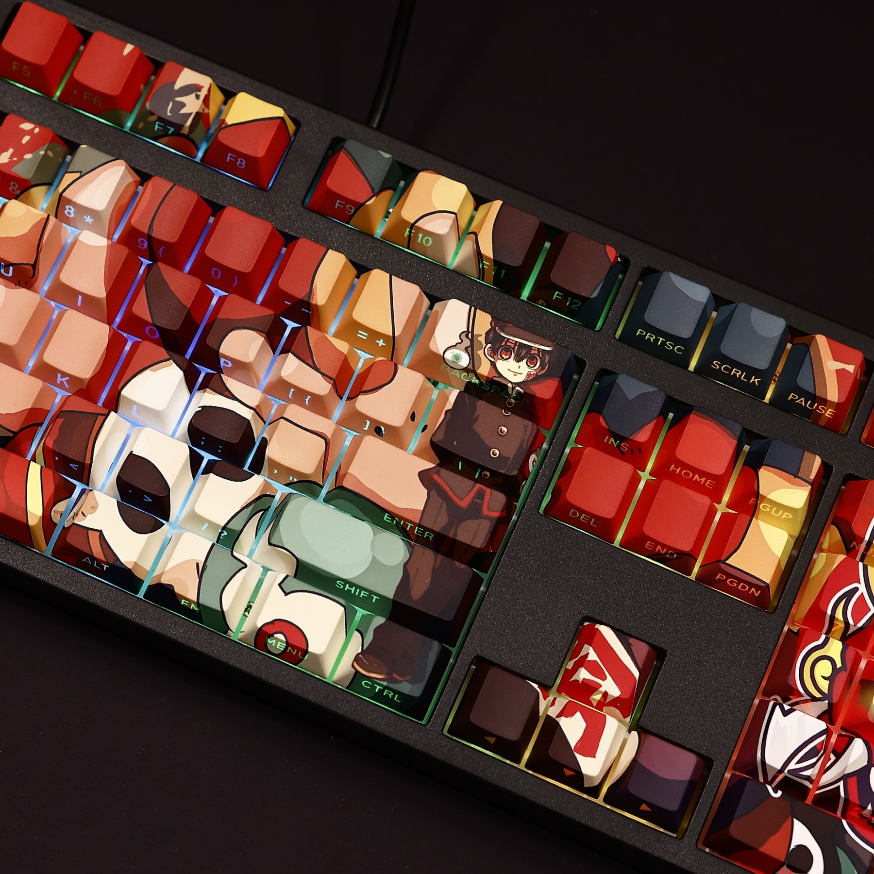 地縛少年花子君透光RGB108鍵標準配列衛星軸鍵帽-ZUIHANG SHOP