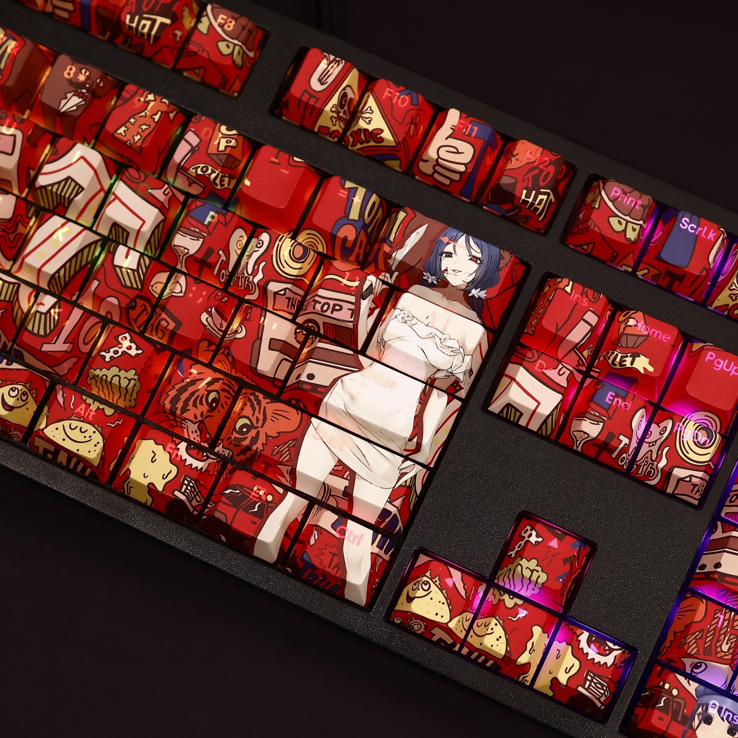 米塔MiSide透光RGB108鍵標準配列衛星軸鍵帽-ZUIHANG SHOP