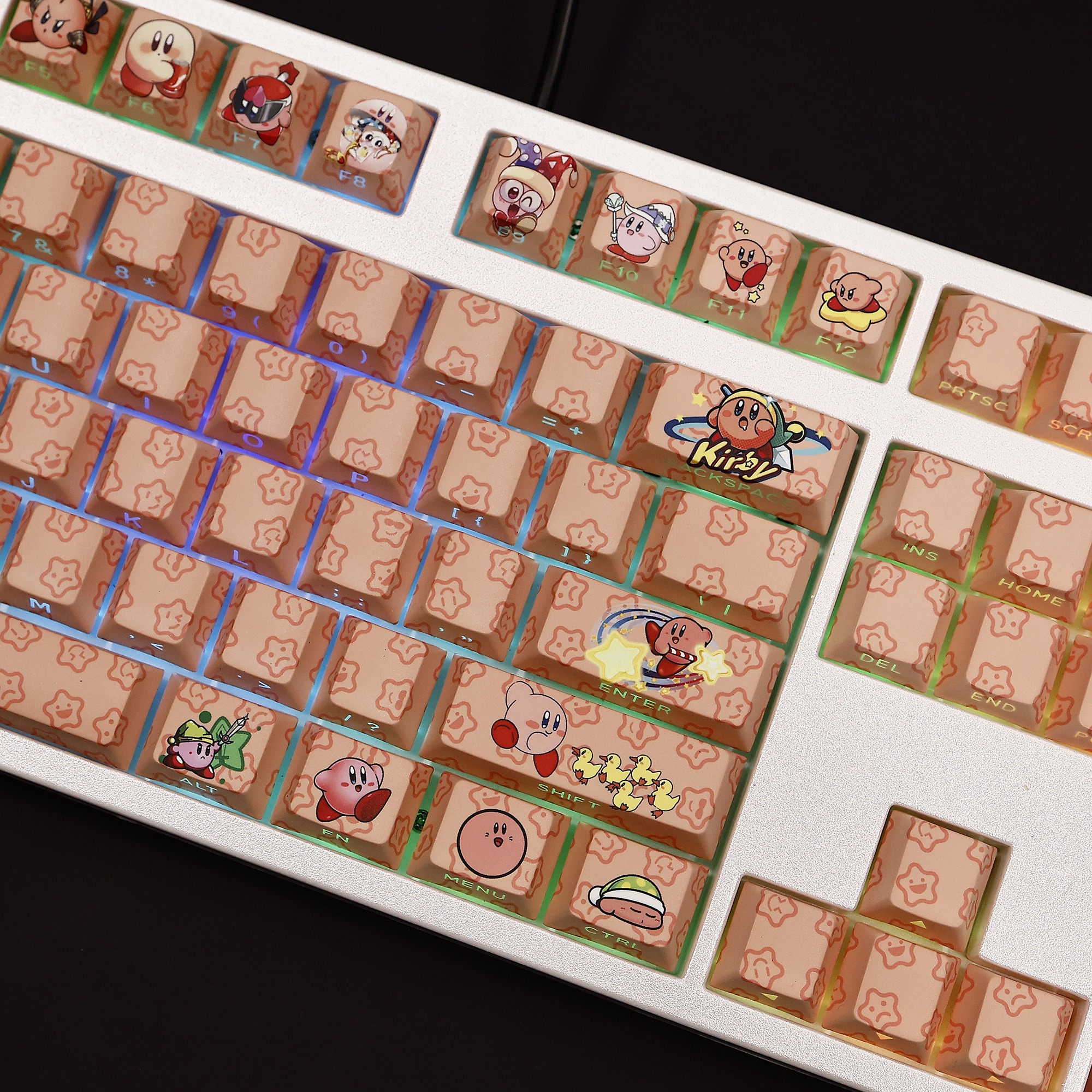 星之卡比透光RGB108鍵標準配列衛星軸鍵帽-ZUIHANG SHOP