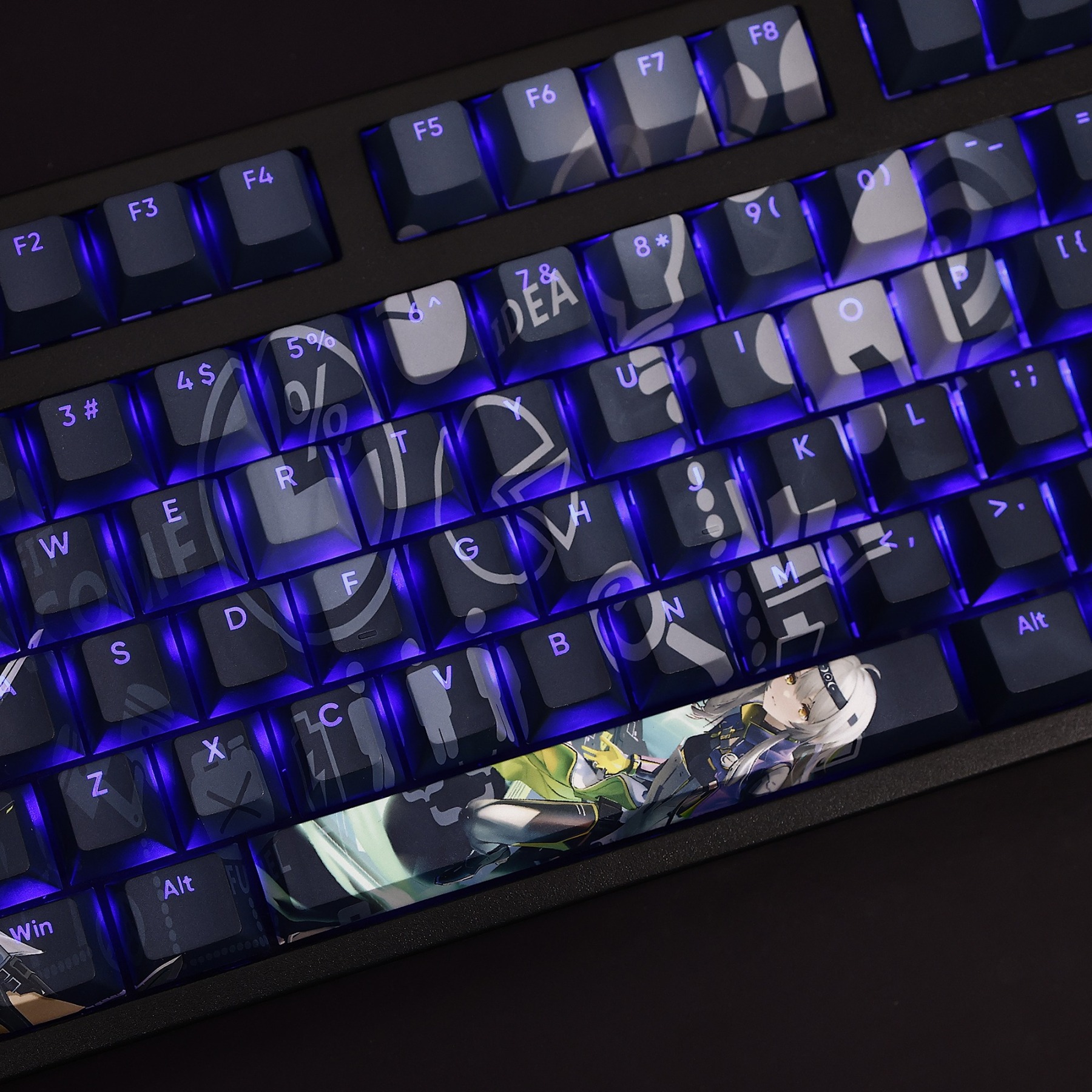 安卡希雅透光RGB108鍵標準配列衛星軸鍵帽-ZUIHANG SHOP