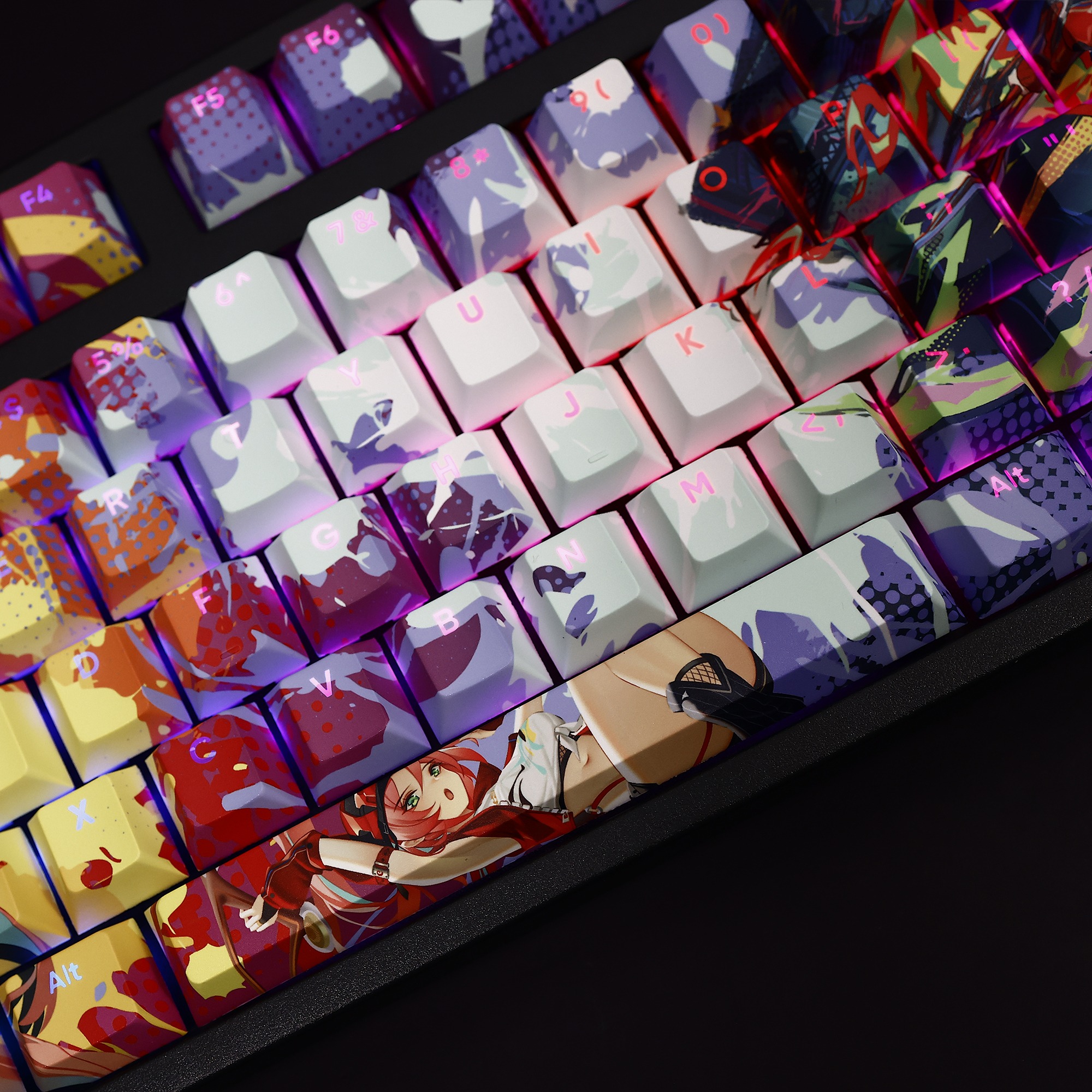 崩壞星穹鐵道亂破透光RGB108鍵標準配列衛星軸鍵帽-ZUIHANG SHOP