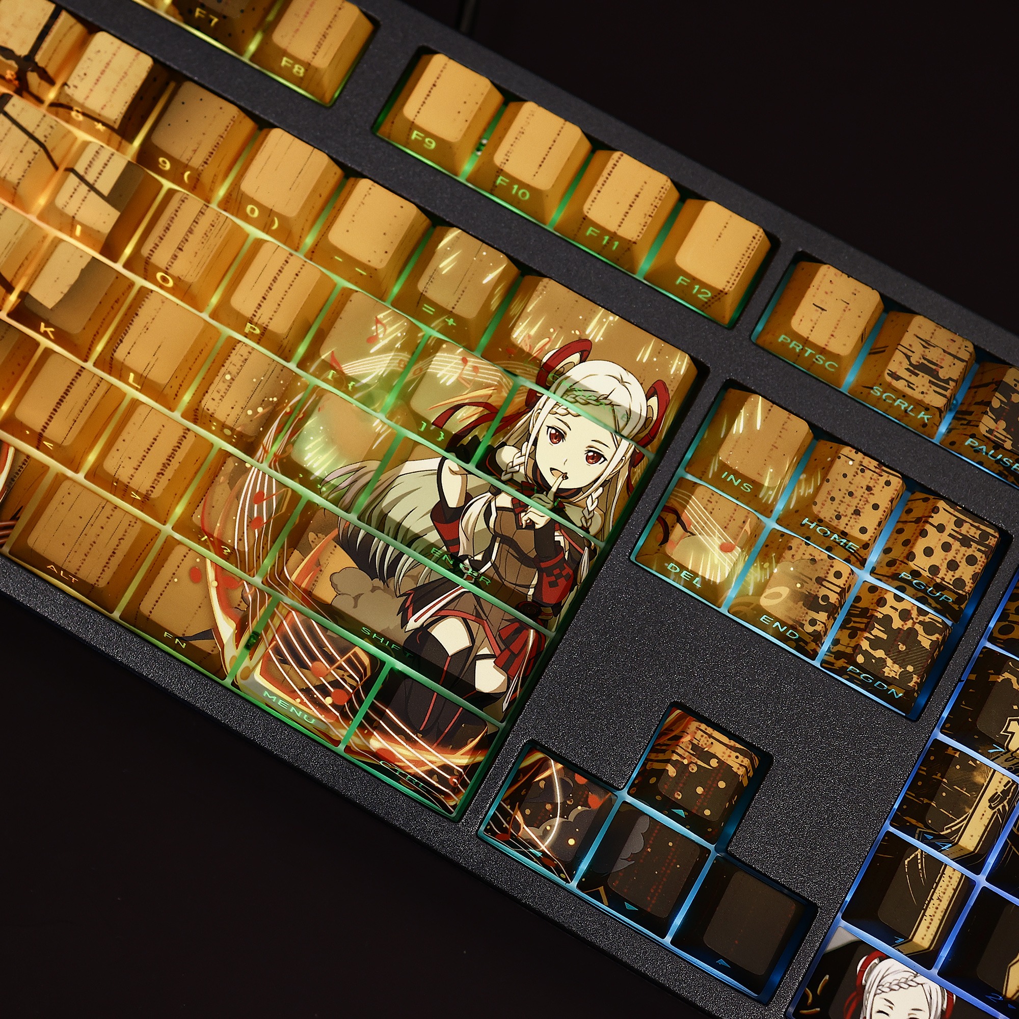 尤娜透光RGB108鍵標準配列衛星軸鍵帽-ZUIHANG SHOP