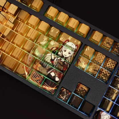 尤娜透光RGB108鍵標準配列衛星軸鍵帽
