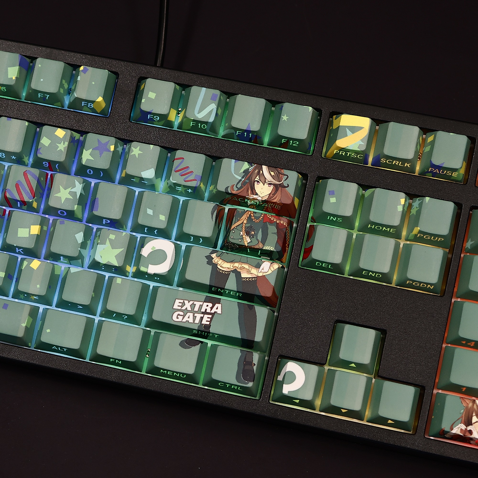 賽馬娘皇帝透光RGB108鍵標準配列衛星軸鍵帽-ZUIHANG SHOP