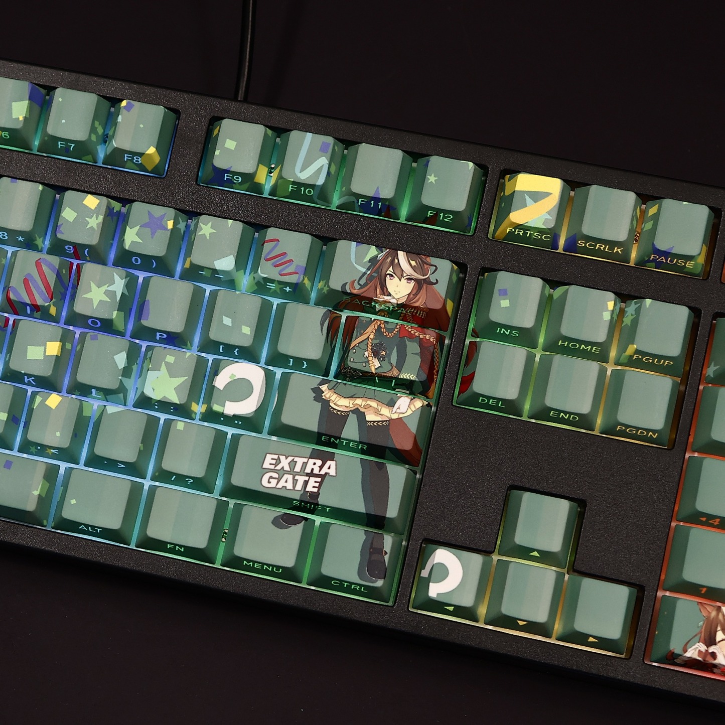 賽馬娘皇帝透光RGB108鍵標準配列衛星軸鍵帽-ZUIHANG SHOP