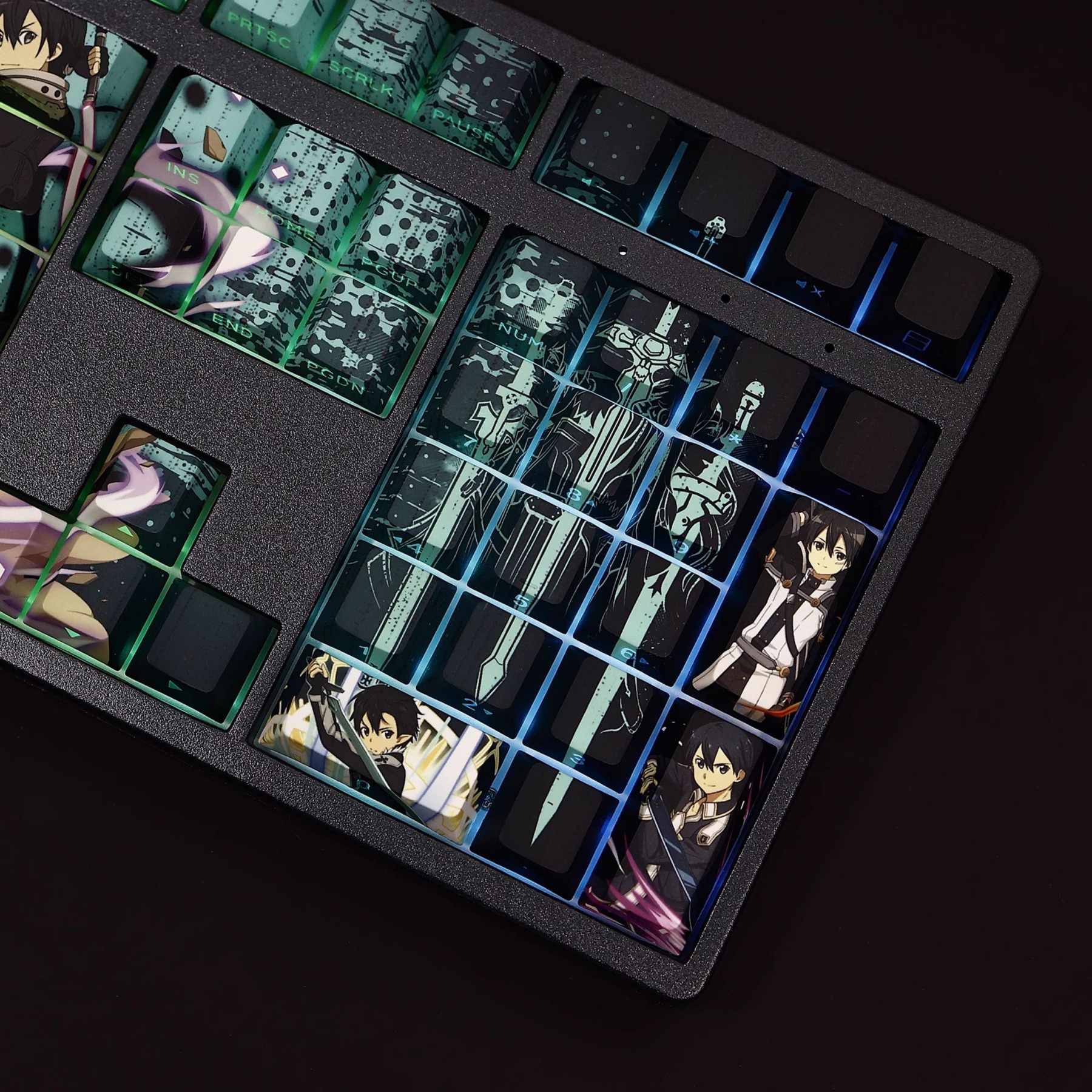 桐人透光RGB108鍵標準配列衛星軸鍵帽-ZUIHANG SHOP