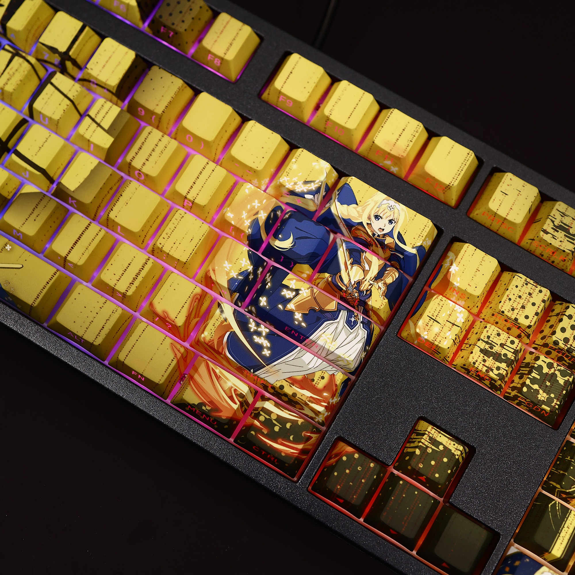 愛麗絲透光RGB108鍵標準配列衛星軸鍵帽-ZUIHANG SHOP