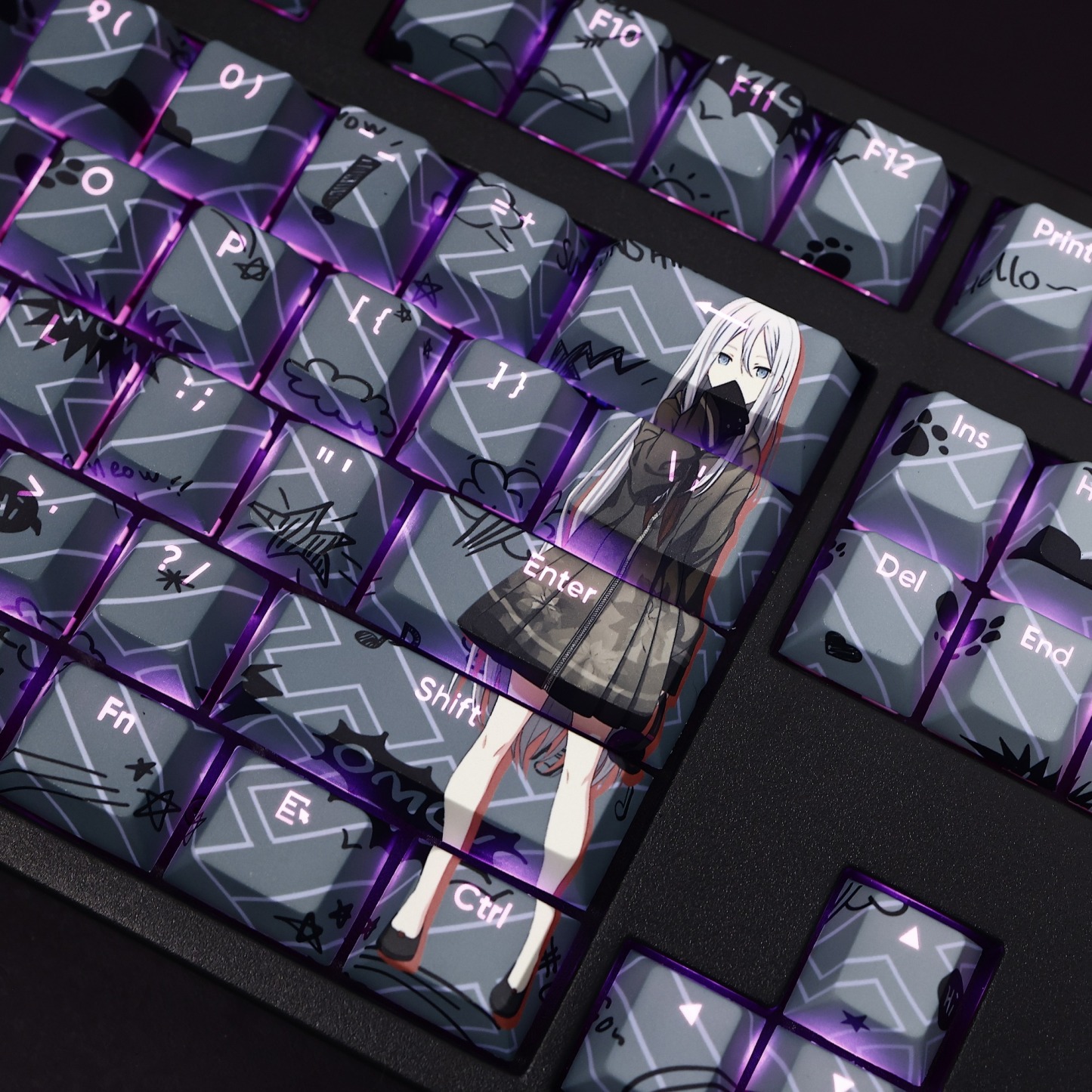 宵崎奏透光RGB108鍵標準配列衛星軸鍵帽-ZUIHANG SHOP