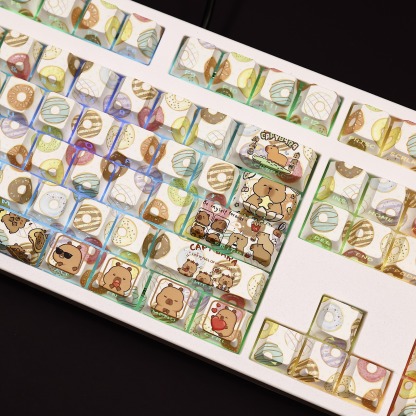 卡皮巴拉透光RGB108鍵標準配列衛星軸鍵帽-ZUIHANG SHOP