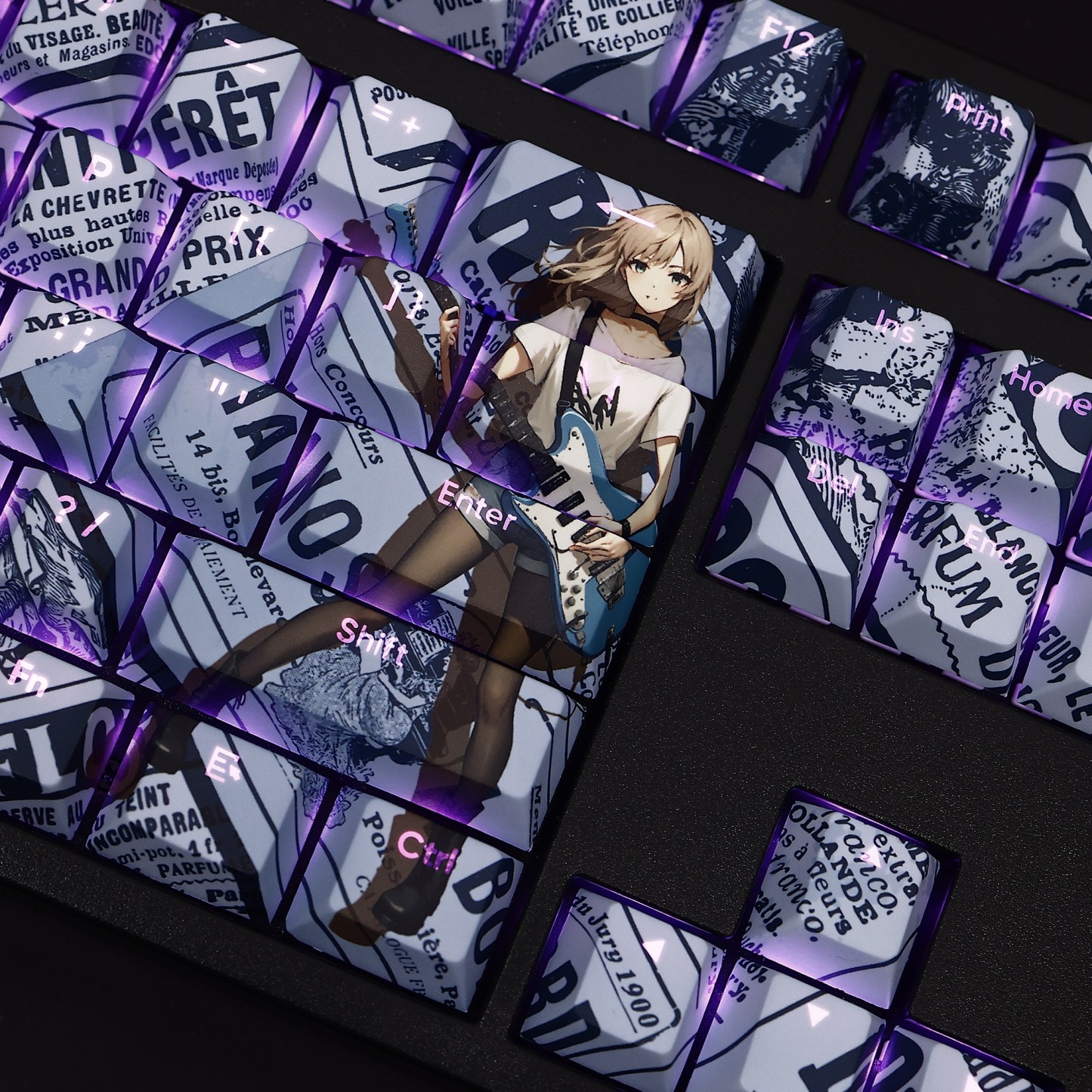 河原木桃香透光RGB108鍵標準配列衛星軸鍵帽-ZUIHANG SHOP