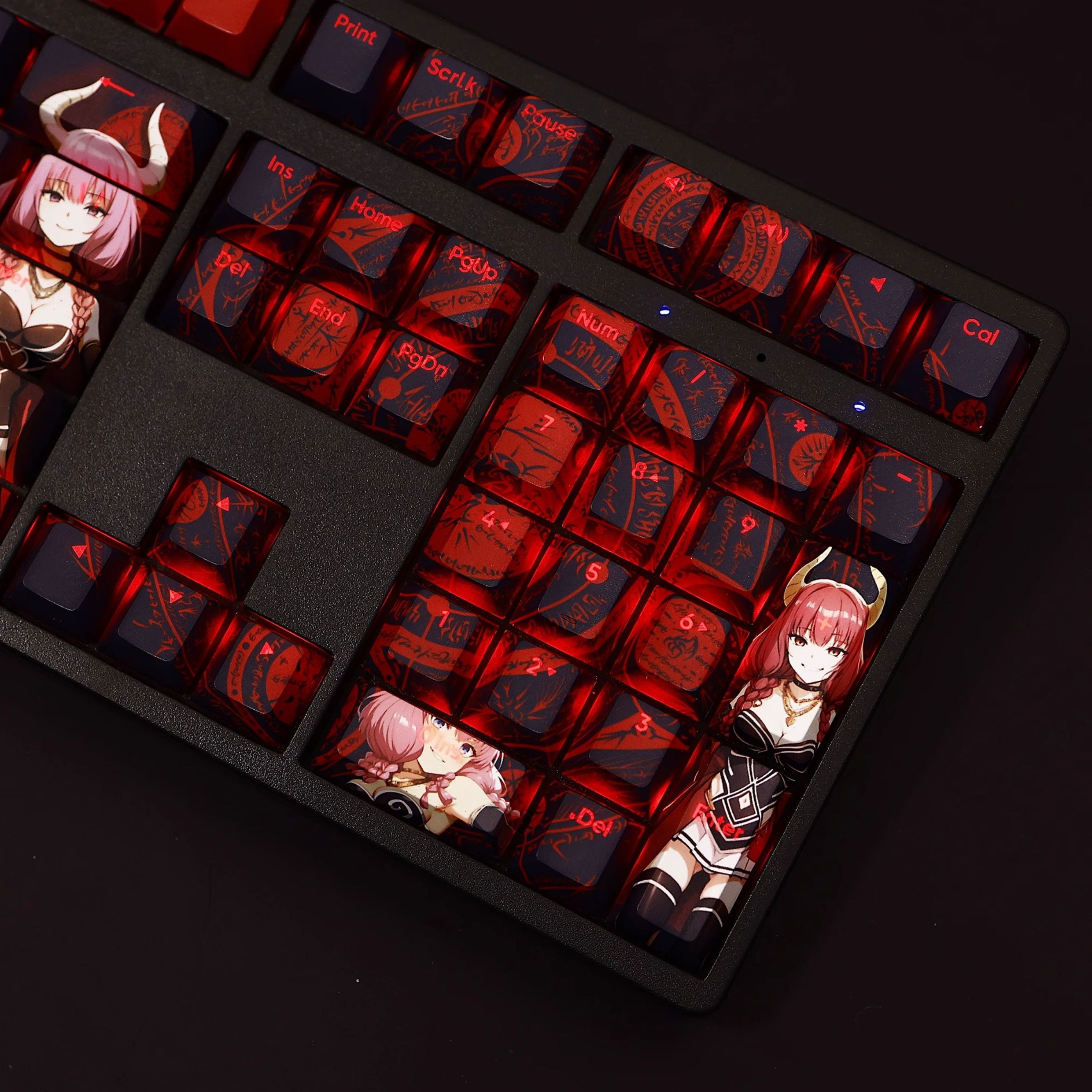 阿烏拉透光RGB108鍵標準配列衛星軸鍵帽-ZUIHANG SHOP