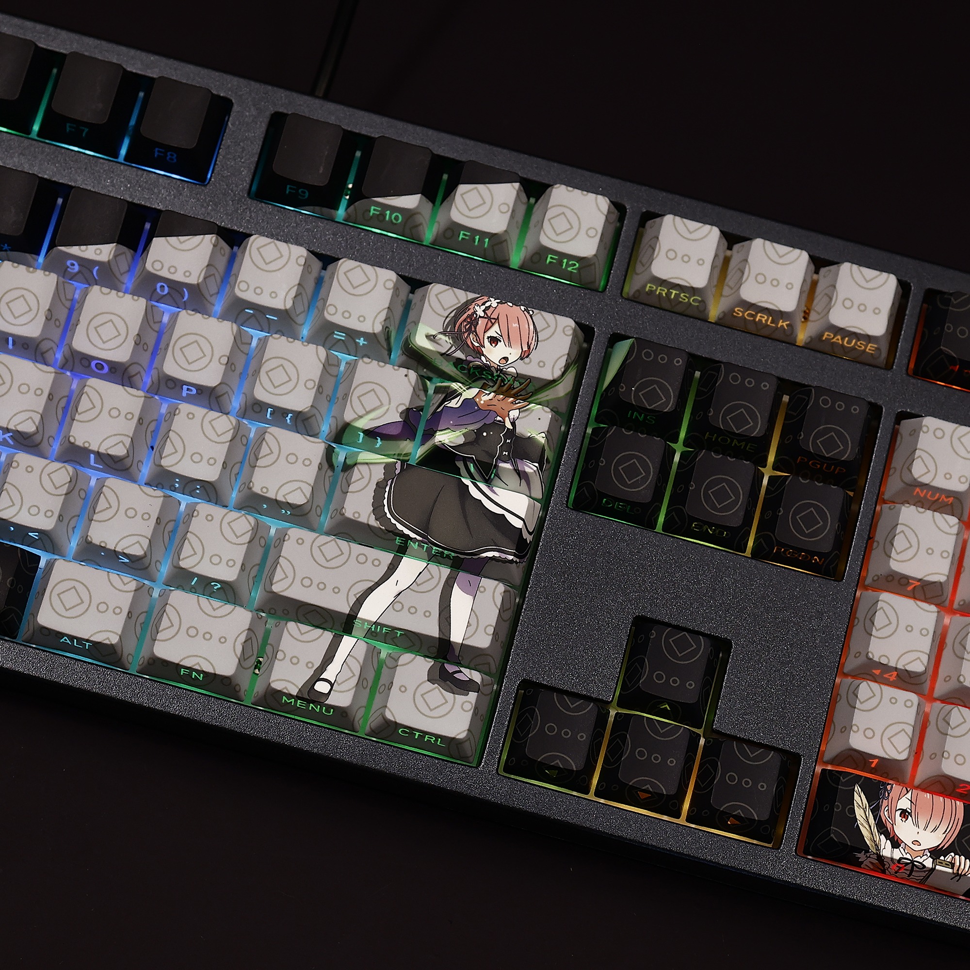 拉姆透光RGB108鍵標準配列衛星軸鍵帽-ZUIHANG SHOP